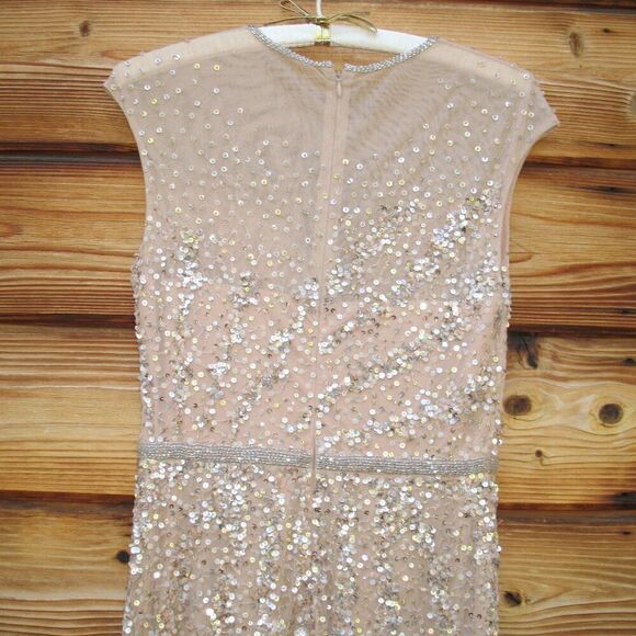 Mac Duggal 5619 Womens EMBELLISHED ILLUSION HIGH NECK CAP SLEEVE GOWN - Picture 13 of 15